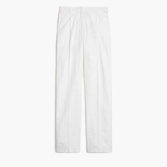 J. Crew Factory‎ Linen Blend Wide Leg Pleated Trouser Pant in Pistachio Green 16 - Picture 10 of 10